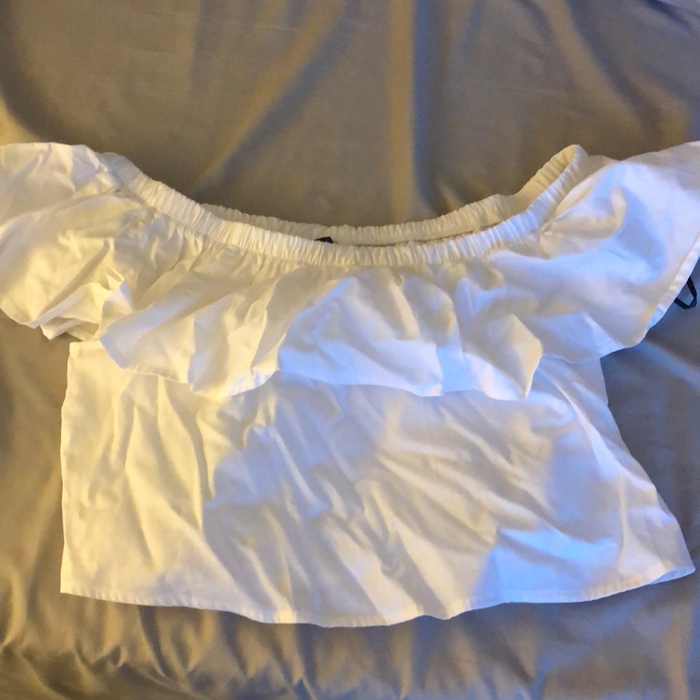 Medium white off the shoulder top